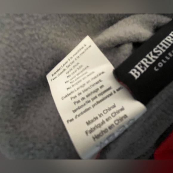 Berkshire Reflective Orange Fleece Lined Polartec Dog Rain Jacket Size M - Picture 10 of 12